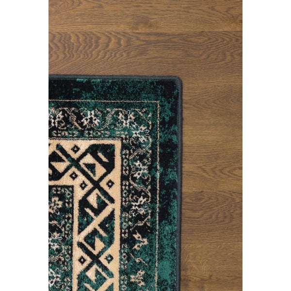 Modrozelena volnena preproga 200x300 cm Mia – Agnella-image-3