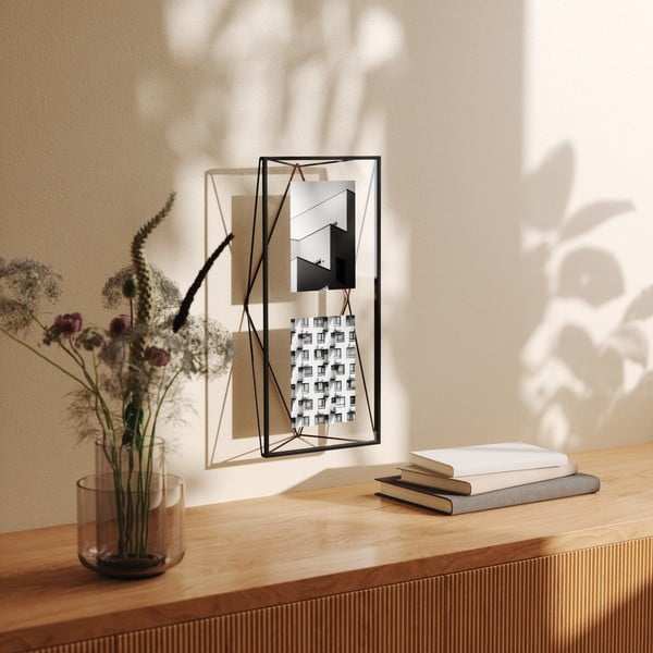 Črn kovinski stoječ/stenski okvir 48x23 cm Prisma – Umbra-image-3