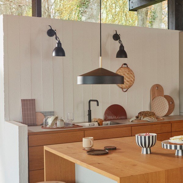 Črna kovinska viseča svetilka ø 30 cm Hatto – OYOY Living Design-image-2