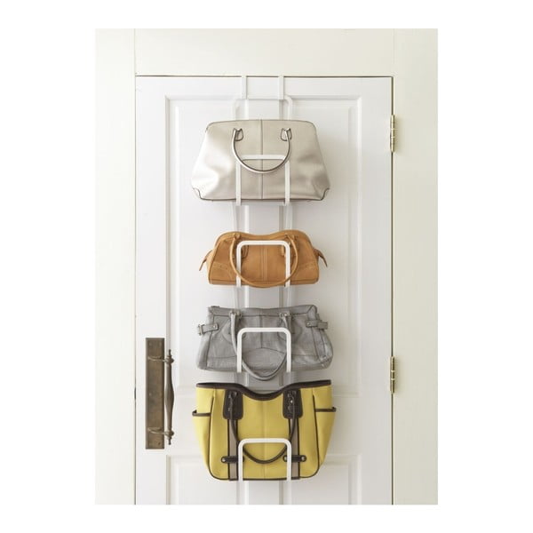 Bel obešalnik za torbice s 4 kavlji YAMAZAKI Sapporo-image-4