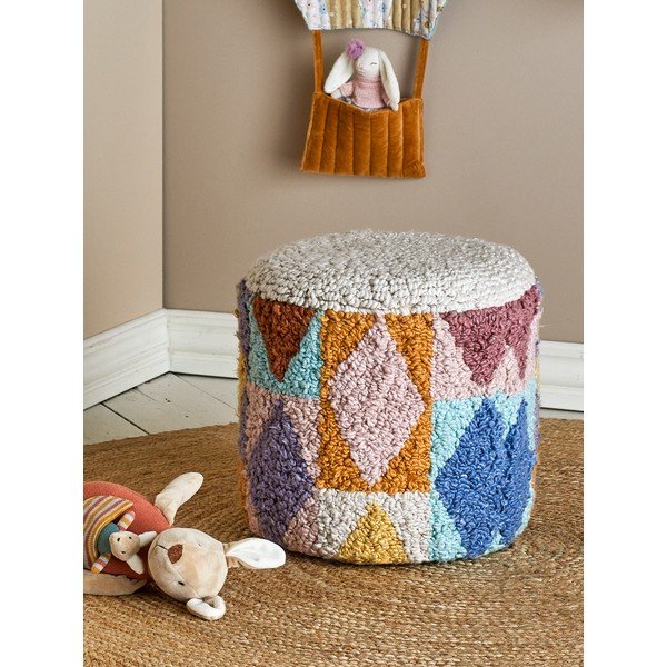 Otroški tabure iz tkanine bouclé Miaki – Bloomingville Mini-image-1