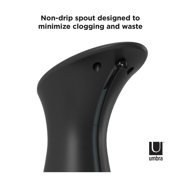 Črn plastični brezkontaktni dozirnik za milo 250 ml Otto - Umbra-image-3