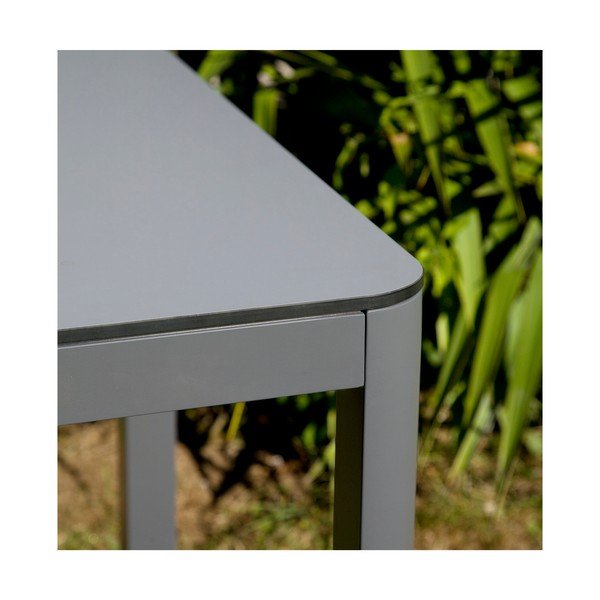 Siva aluminijasta vrtna miza Ezeis Mistral, dolžina 120 cm-image-1