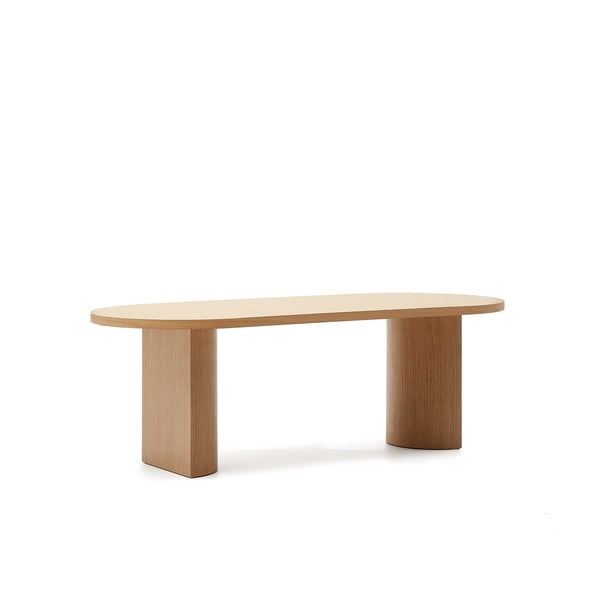 Jedilna miza v hrastovem dekorju 100x200 cm Nealy – Kave Home-image-4