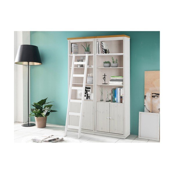 Bel regal iz masivnega bora 148x223 cm Anita – Støraa-image-1