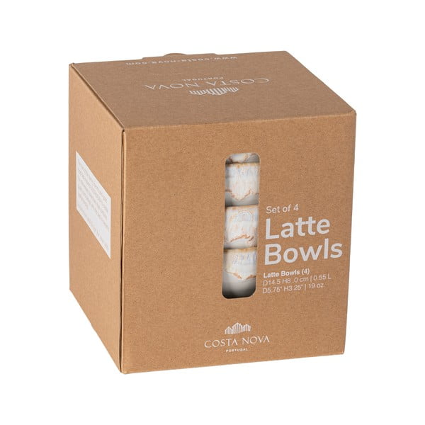 Bele lončene sklede v kompletu 4 ks ø 15 cm Latte – Costa Nova-image-4