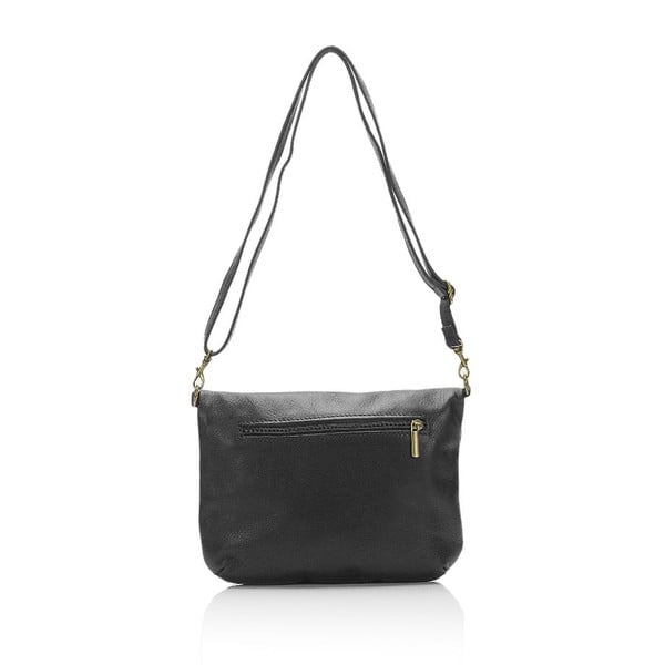 Črna usnjena torbica Lisa Minardi Renae-image-1