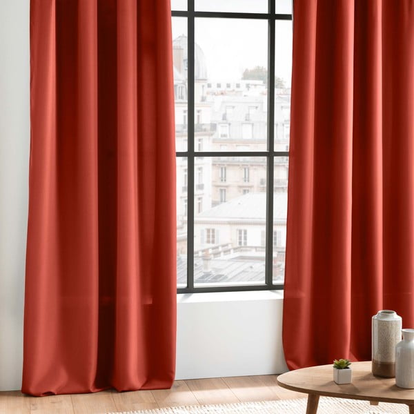 Opečnato oranžna zavesa 140x260 cm Essentiel – douceur d'intérieur-image-2