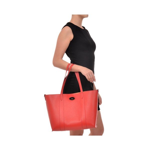 Rdeča usnjena torbica Carla Ferreri Gala Rosso-image-3