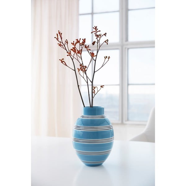 Modra keramična vaza Kähler Design Nuovo, višina 30 cm-image-3