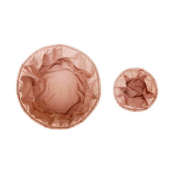 Svetlo rožnate tekstilne otroške škatle za shranjevanje v kompletu 2 ks ø 30x20 cm Bambie Vintage Nude – Lorena Canals-image-3