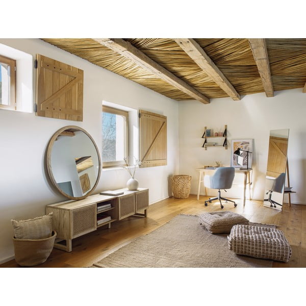 Svetlo siv pisarniški stol Kave Home Madina-image-2