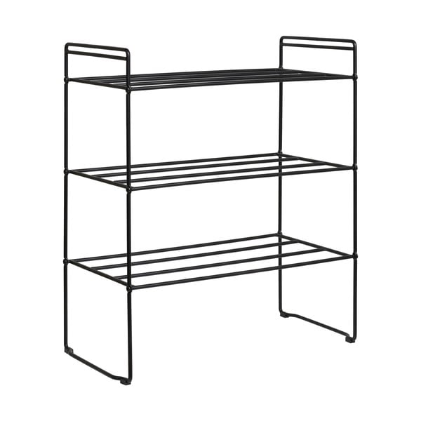 Črno kovinsko stojalo za čevlje Swansea – House Nordic