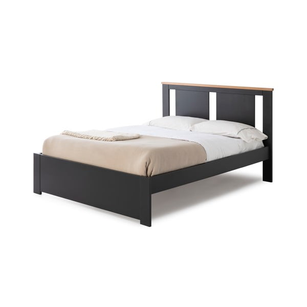 Temno siva zakonska postelja z letvenim dnom 140x190 cm Enara - Marckeric-image-3