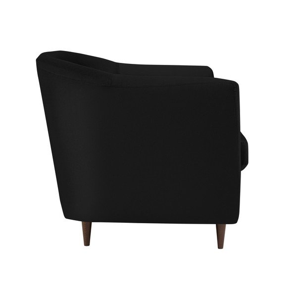 Črni žametni fotelj Kooko Home Glam-image-1