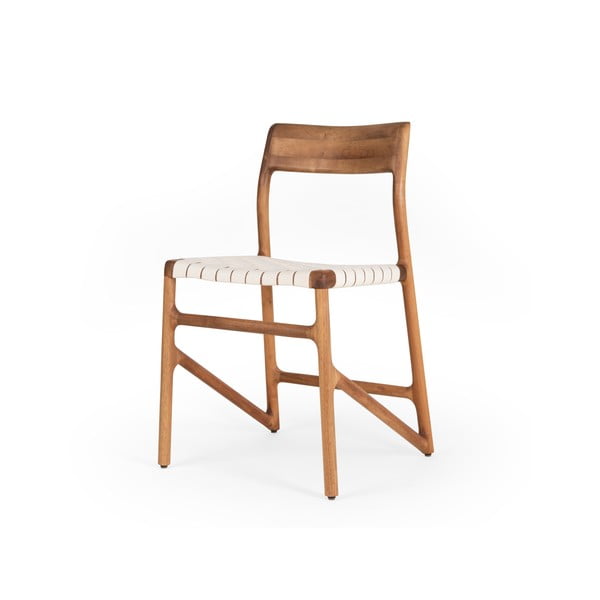 Bel/rjav jedilni stol Fawn – Gazzda