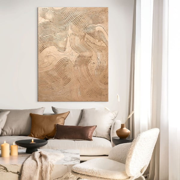 Ročno naslikana slika 88x118 cm Metallic Brown – Malerifabrikken-image-1