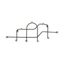 Črn kovinski stenski obešalnik 71 cm Maze – PT LIVING
