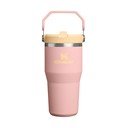 Breskova termovka iz nerjavečega jekla 600 ml IceFlow™ Flip Straw 2.0 Tumbler Peach Rose – Stanley