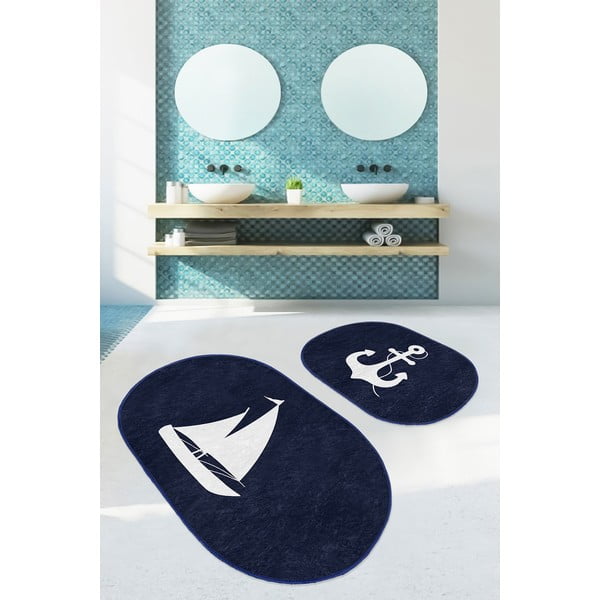 Modre kopalniške preproge v kompletu 2 ks 60x100 cm – Mila Home-image-2