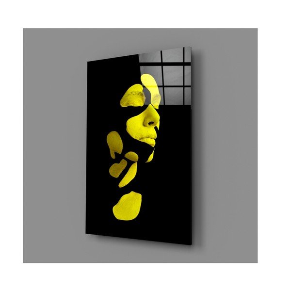 Steklena slika Insigne Fragmented Yellow-image-4