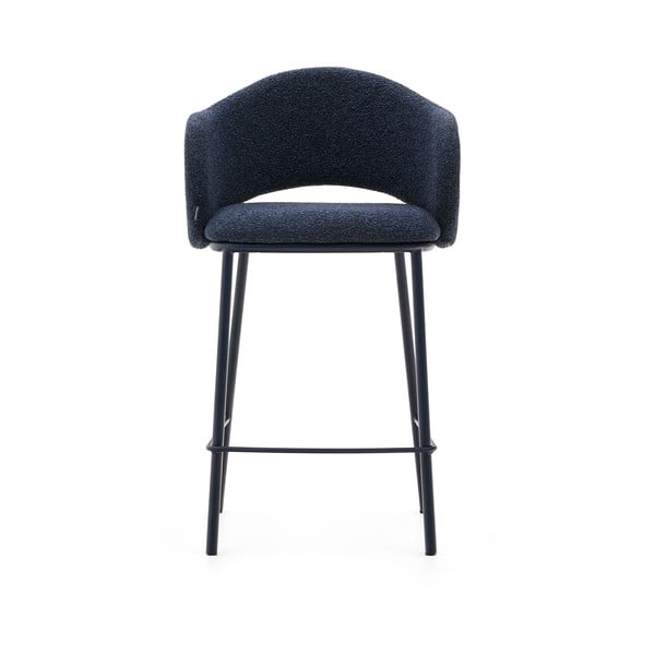Temno moder barski stol (višina sedeža 65 cm) Maina – Kave Home-image-4