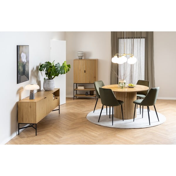 Nizka komoda v hrastovem dekorju 180x70 cm Jaipur – Actona-image-1