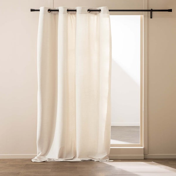 Kremno bela bouclé zavesa 140x260 cm Winona – douceur d'intérieur