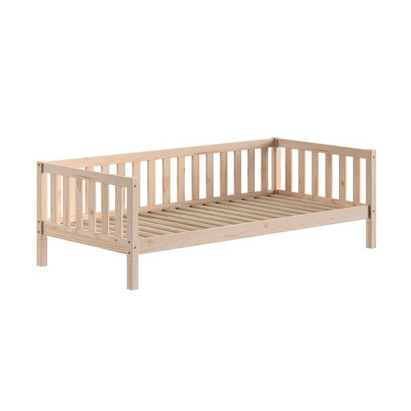 Otroška postelja iz masivnega bora z letvenim dnom 90x200 cm v naravni barvi Dallas – Vipack