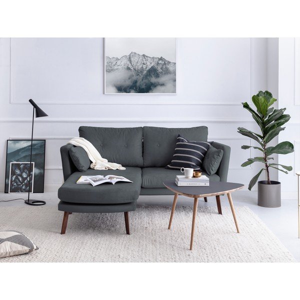 Mazzini Sofas Elena trisedežna zofa, siva, z levim kotom-image-1
