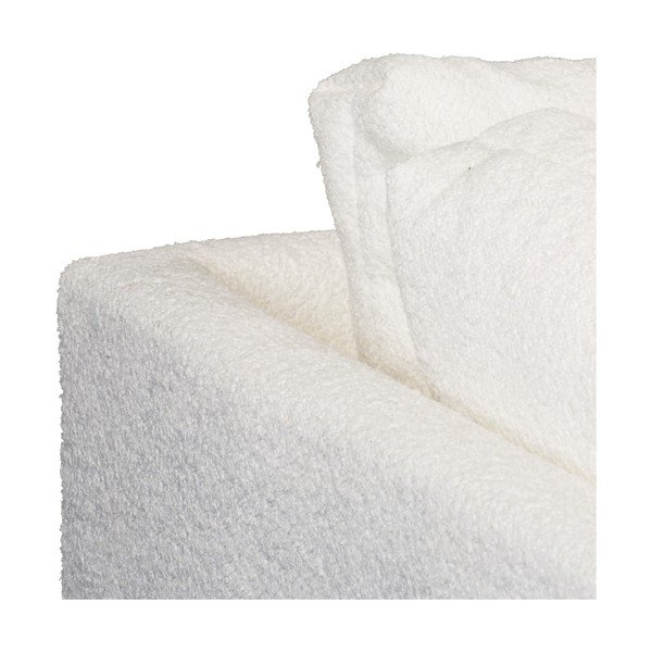 Bela kotna sedežna garnitura iz tkanine bouclé (levi kot) Ariella – Ropez-image-1