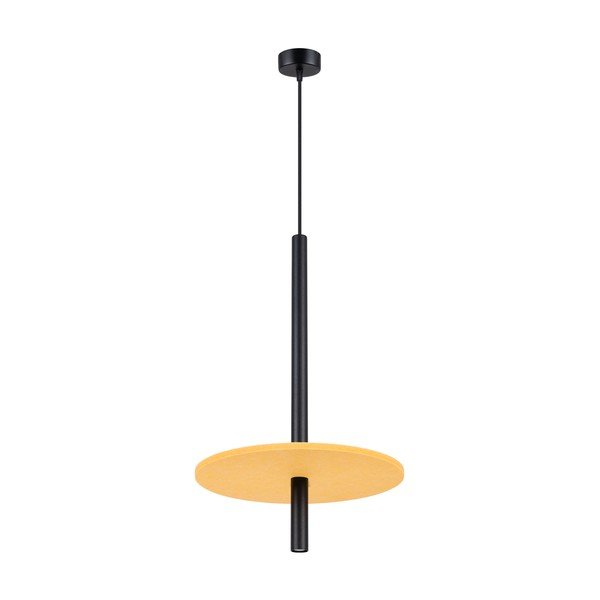 Rumena/bež kovinska viseča svetilka ø 30 cm Rilu – Sollux
