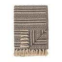 Rjava odeja iz recikliranega bombaža 130x180 cm Adana – House Nordic