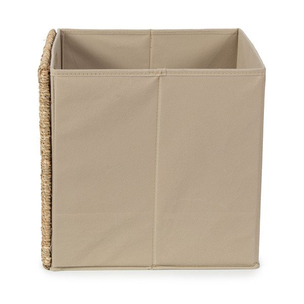 Škatla za shranjevanje iz morske trave v naravni barvi 30x30x30 cm – Compactor-image-2