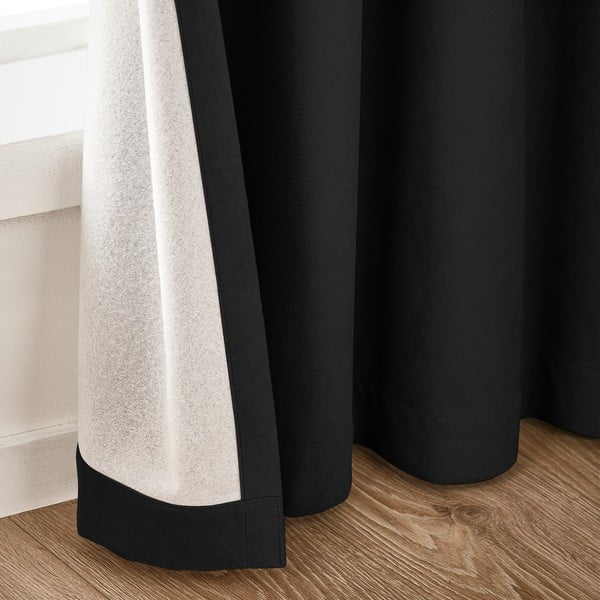 Črne zatemnitvene zavese v kompletu 2 ks 117x137 cm Wilson – Catherine Lansfield-image-2