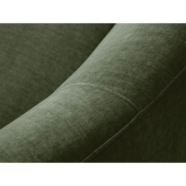 Zelena žametna asimetrična zofa Mazzini Sofas Debbie, desna-image-1