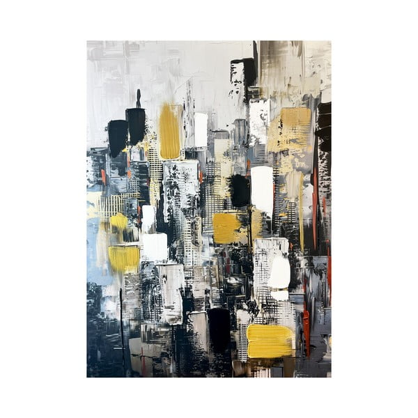 Slika z ročno naslikanimi elementi 70x100 cm Cityscape – Styler