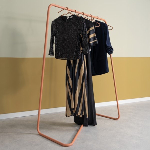Rožnato-oranžno jekleno stojalo za oblačila 118x160x57 cm Hang-On – Spinder Design-image-2