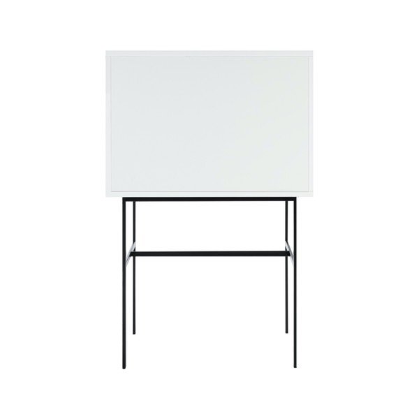 Sivo-bež vitrina z drsnimi vrati 70x109x40 cm Lekko – noo.ma-image-4