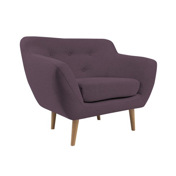 Vijolični fotelj z lahkimi nogami Mazzini Sofas Sicile-image-2