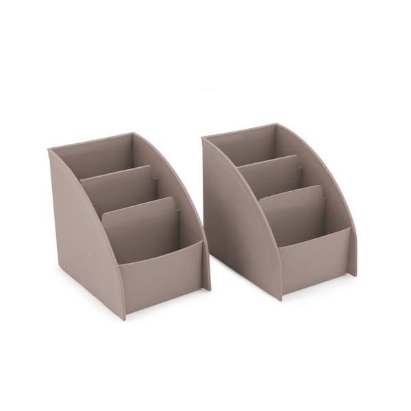 Bež plastičen kopalniški organizator za kozmetiko – Hermia-image-4