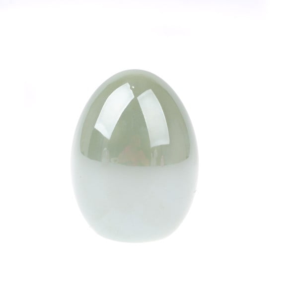 Zeleno keramično jajce Dakls Easter Egg, višina 8 cm