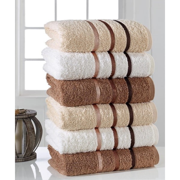 Komplet 6 brisač Pure Cotton Towel, 50 x 90 cm