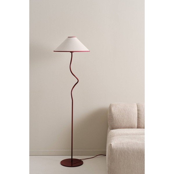 Rdeča/bela tekstilna zatemnitvena stoječa svetilka (višina 148 cm) Juliet – Jotex-image-2