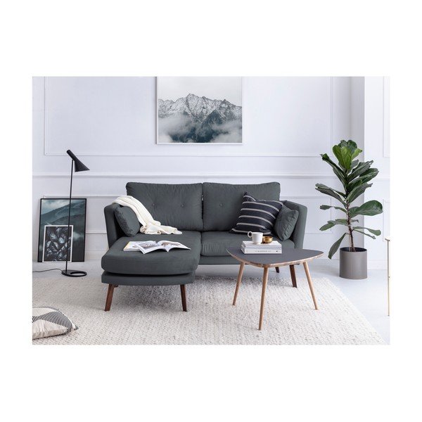Mazzini Sofas Elena trisedežna zofa, siva, z levim kotom-image-2