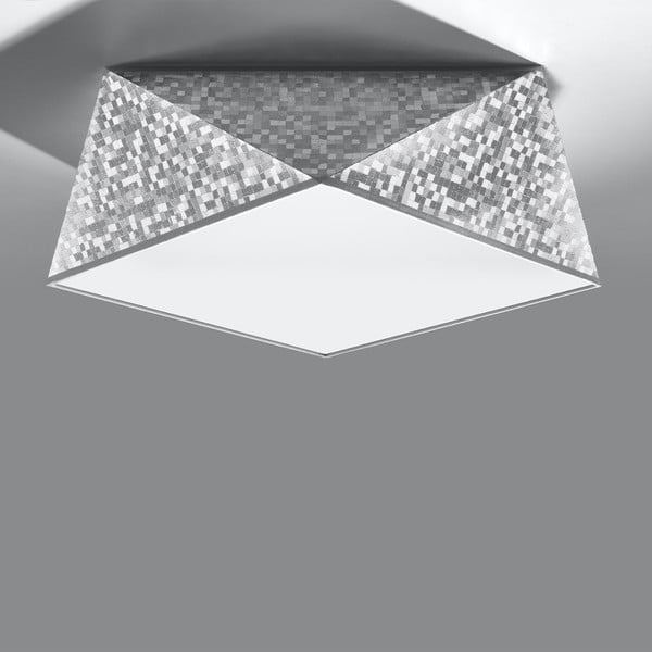 Stropna svetilka v srebrni barvi 35x35 cm Koma – Sollux-image-2