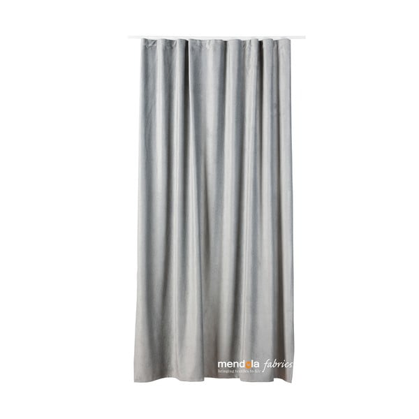 Siva žametna zavesa 140x260 cm Roma – Mendola Fabrics