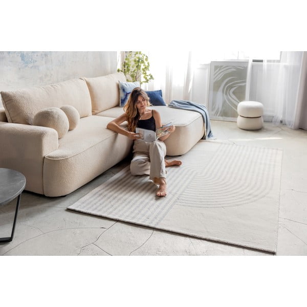 Siva/kremno bela preproga 200x290 cm Zen – Universal-image-3