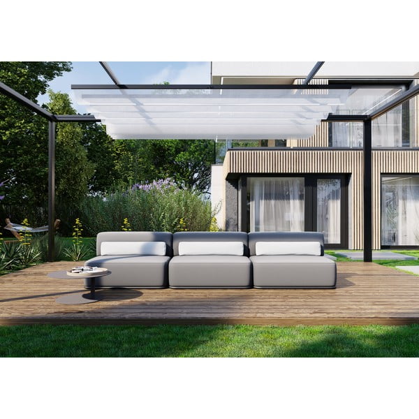 Svetlo siv vrtni modularni kavč 306 cm Straw – Sit Sit-image-3