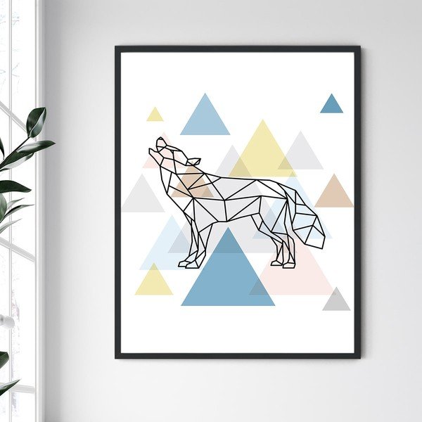 Stenska slika v okvirju Severna Karolina Frame Wolf III, 30 x 40 cm